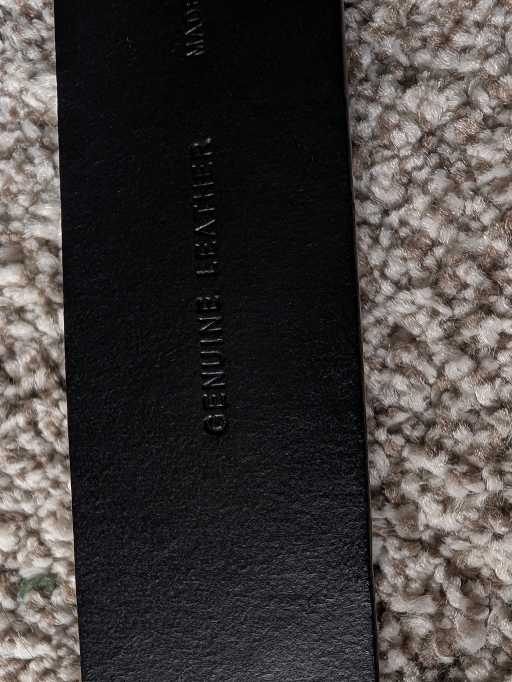 Justin Boots Black Leather Belt with Engraved Floral Silver Buckle - Picture 8 of 11